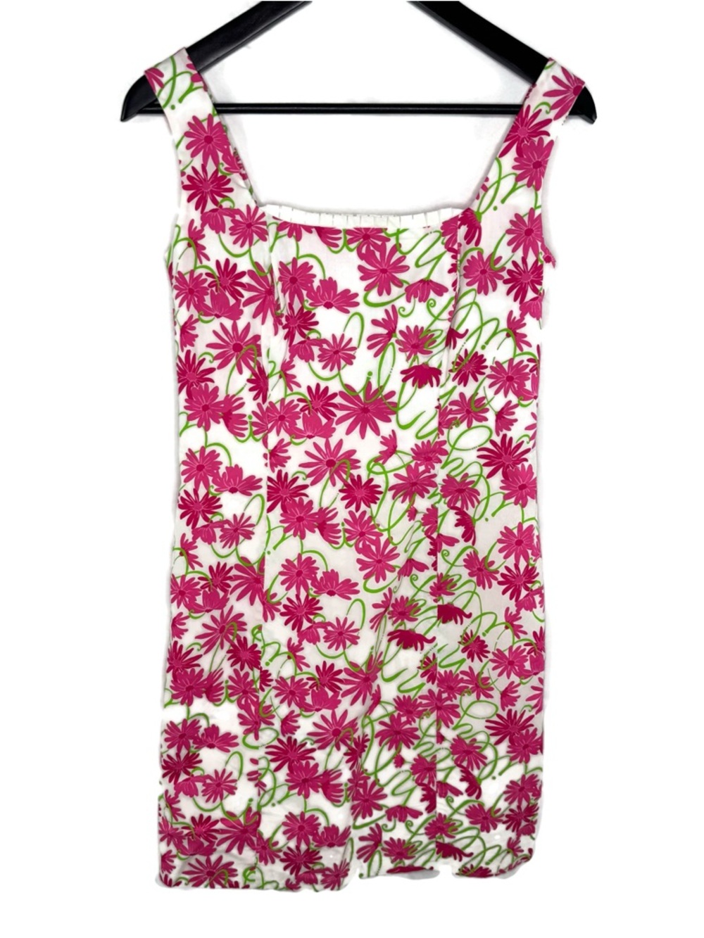 Lilly Pulitzer Classic White Daisy Lilly Brycer Midi Dress Lilly is in Green